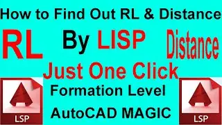 How to find out RL & Distance by Lisp in AutoCAD ::::AutoCAd Tutorial.