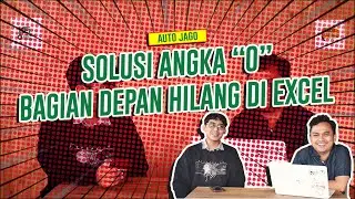 Cara Memunculkan angka depan 0 di Excel - Excel Menjawab Eps.13