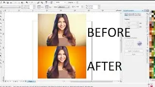 Cara Menghapus Background Foto dengan Bezier di CorelDRAW X4