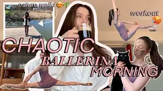 chaotic ballet vlog | ballerina morning routine,  Canada, ballet workout, what I eat in a day