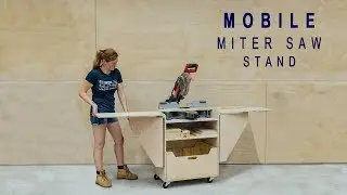 DIY Mobile Miter Saw Stand