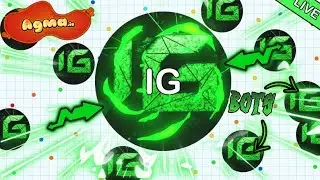 Agma.io 100 mass minions Livestream || GOLD MEMBER || destroying server