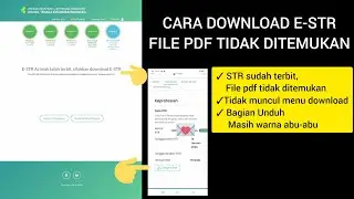 Solusi Download E-STR Seumur Hidup File Pdf Tidak ditemukan