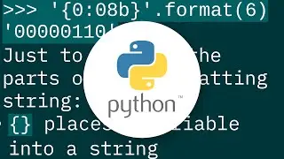 Converting integer to binary in python