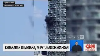 Kebakaran di Menara, 75 Petugas Dikerahkan