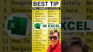 Excel Best Excel Tip -  Copy Formula to Bottom without Dragging #shorts #excel  - Episode S0023