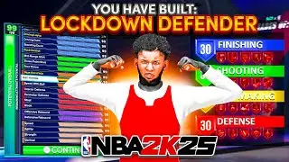 BEST ALL AROUND LOCKDOWN DEFENDER BUILD ON NBA 2K25! UNLIMITED BUMPS + STEALS & LIMITLESS RANGE!