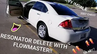 2007 Chevy Impala LTZ Resonator Delete with Flowmaster!