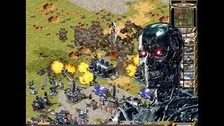 Red Alert 2 - Yuri vs 7 brutal enemy - The robot war