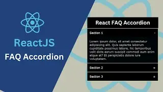 Create a Dynamic React FAQ Accordion | Step-by-Step Tutorial