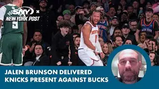 Jalen Brunson delivers Knicks present with big win over Bucks on Christmas