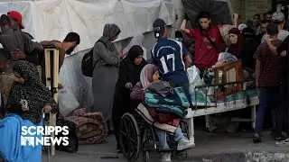 Patients flee hospital in central Gaza following Israeli evacuation order