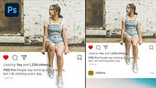 Photoshop Photo Manipulation Tutorial: Instagram 3D Pop Out!