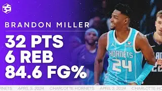 Brandon Miller with 4th 30-PT Game vs Magic | 4/5/2024