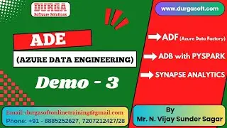 AZURE DATA ENGINEERING tutorials || Demo - 3 || by Mr. N. Vijay Sunder Sagar On 12-09-2024 @5PM IST