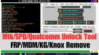 MTK/SPD/Qualcomm Unlock Tool 2025 | FRP Bypass/MDM Unlock/KG Unlock New Security Patch