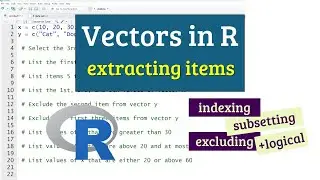 Select items from Vectors in R: Indexing and Subsetting in R Studio | A Beginner's Guide