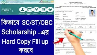 How to fill up hard copy of oasis scholarship | sc/st/obc scholarship | scholarship form online 2024