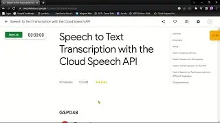 Speech to Text Transcription with the Cloud Speech API [ GSP048 ] Solution