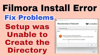 Error 3 The System can not Find the Path  Speated Filmora || How to Fix Filmora Error 3