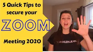 Zoom Meeting Controls, Zoom Security, How to use [Zoom] (2020)