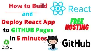 How to build and Deploy React App to GITHUB Pages in 5 Minutes | Free Webhosting | Lifetime Access