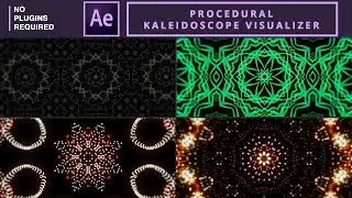 Procedural kaleidoscope Audio visualizer in After Effects | Tutorial No Plugins Required