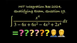 ∫x⁴/(3 - 6x + 6x² - 4x³ + 2x⁴) dx = ?? MIT Integration Bee 2024, Qualifying Exam, Question 19.