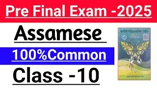 class 10 Assamese pre final exam important question