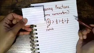 How to Compare Fractions (Same Numerators) || The 