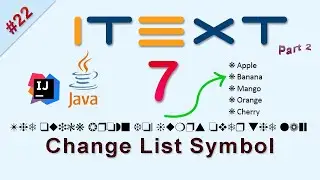 #22 Change List Symbol in PDF : iText 7 Java