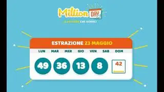 Estrazione Millionday 23-05-2021