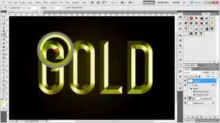 Photoshop - Gold Text Effect Tutorial