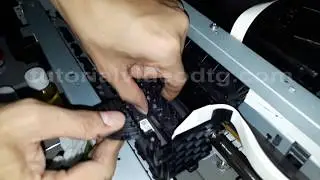 How to replace DTG printer L1800 Print Head
