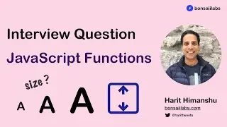 Interview Question - JavaScript Functions - Size