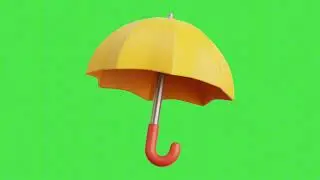 4K Umbrella Green Screen Video /|\ Template /|\ Creative Commons /|\ No Copyright /|\ 3D Effect.