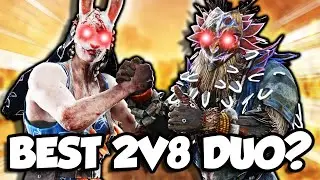 DESTROYING Survivors in 2v8 With WRAITH & HUNTRESS - Dead by Daylight