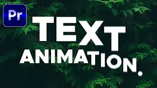 How to Create Smooth Text Animation in Premiere Pro