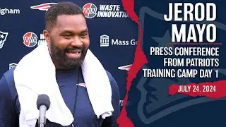 FULL PRESS CONFERENCE: Coach Jerod Mayo at Patriots Training Camp