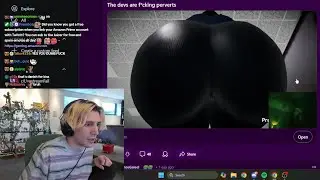 xQc reacts to Devs being Perverts in Game