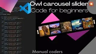 how to make Owl carousel slider using | HTML, CSS, JAVASCRIPT in 2022 with vs code editor