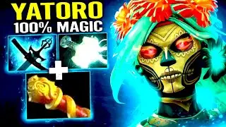Yatoro 100% magic Muerta - World Best Carry with Broken Build Dota 2 Pro