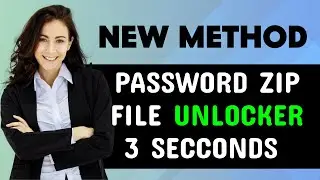 Unlock Any Passworded ZIP file in 3 secconds | Recover ZIP File Password / How To Crack ZIP files