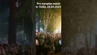 100 000  people joined Pro european  march in Tbilisi.  April 28, 2024