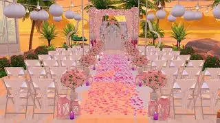 Beach Resort Wedding Venue | Stop Motion Build | THE SIMS 4