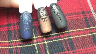 Winter manicure: the best ideas of the fashion design nails 2017 ,Fuzzy Border, glitter, monogram!