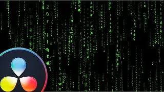 Easy Matrix Raining Code Effect in 60 seconds - Davinci Resolve fusion tutorial