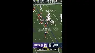 Interception by Miles Scott to Run for a TD vs Northwestern | Illinois Football