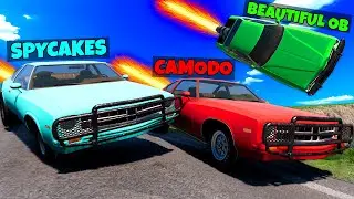 Crashing My Friends on a Dangerous Mountain Road in BeamNG Drive Mods!