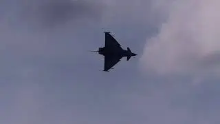 RAF Typhoon FGR4 at Scottish International Airshow - Ayr Beach 2nd Sept, 2017